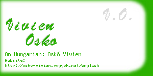 vivien osko business card