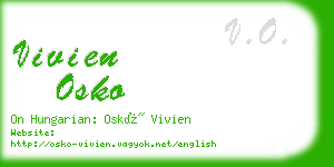 vivien osko business card